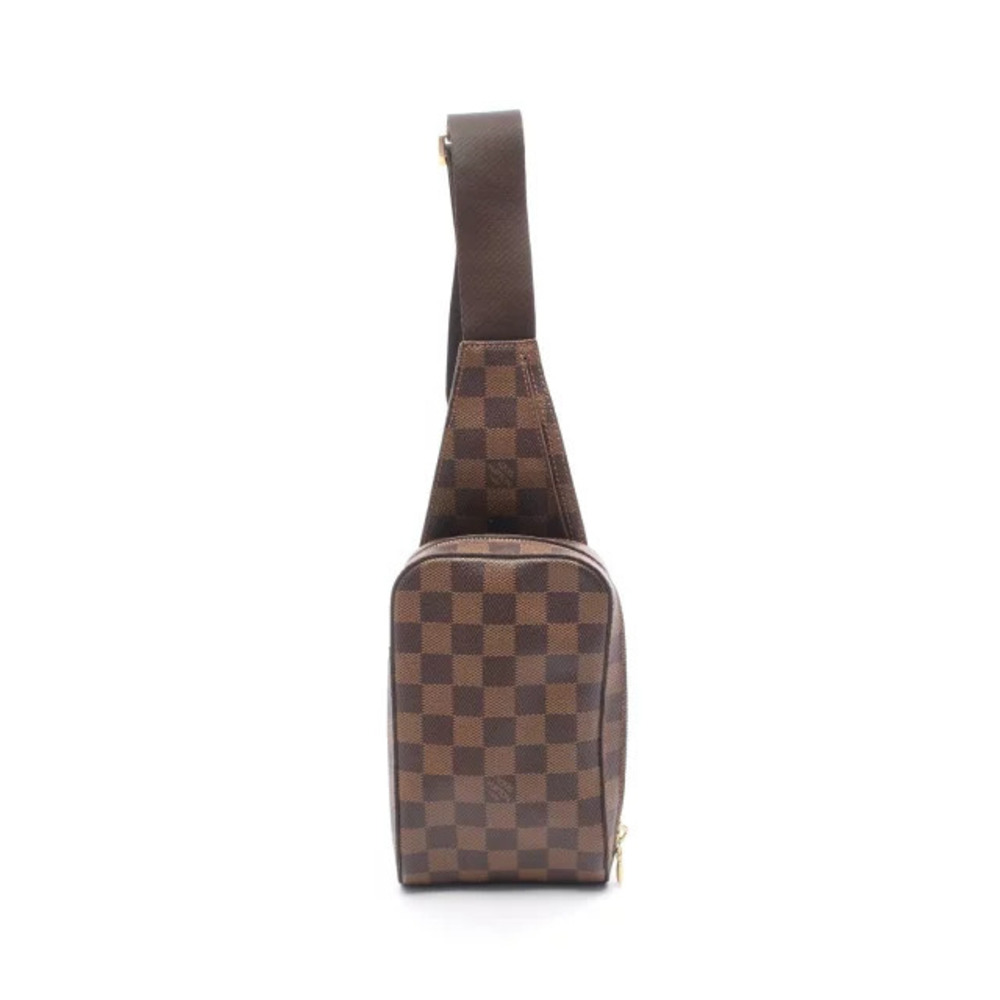 Louis Vuitton Geronimos Waist Bag Body Belt Bum Crossbody Canvas Damier Brown